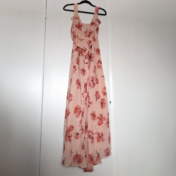 Hutch Pink Terracotta Tossed Tulips Dress XS - Picture 3 of 7